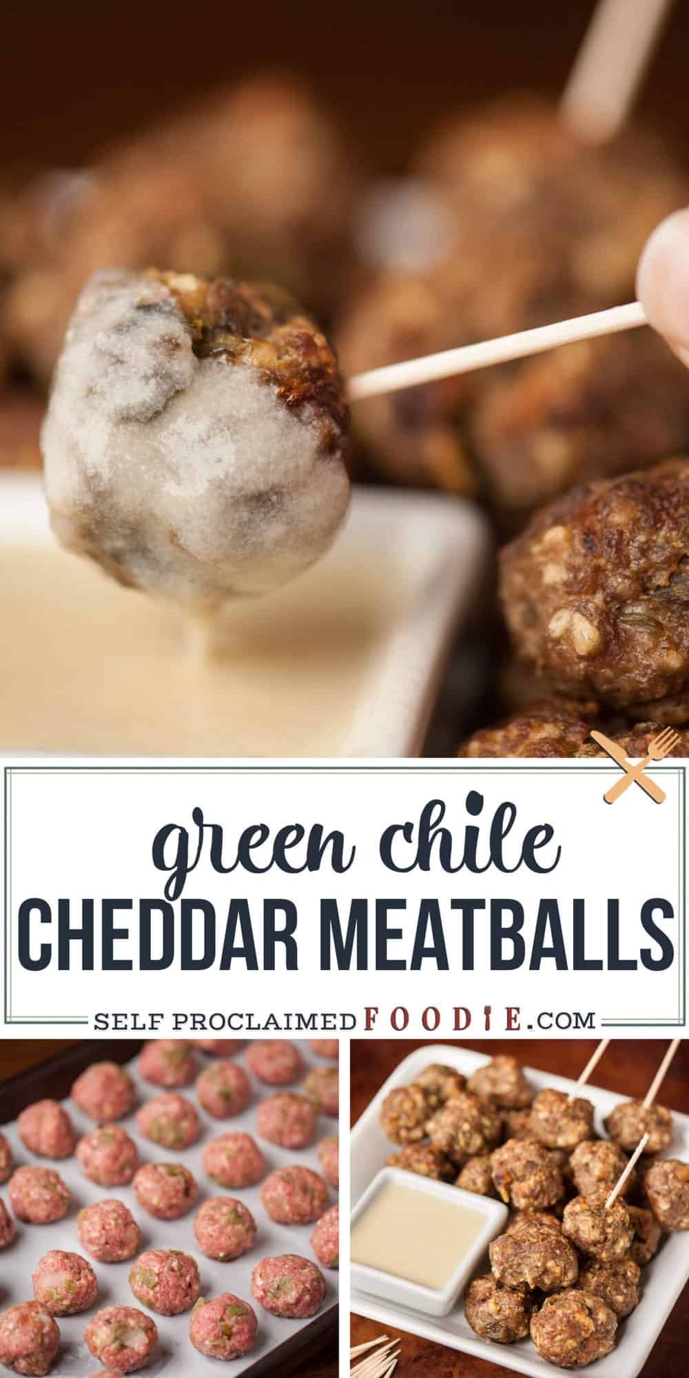 Green Chile Meatballs with Cheese Sauce Self Proclaimed Foodie
