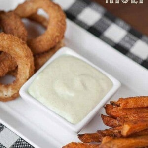 Green Chili Aioli takes only minutes to blend & quickly becomes a spicy, creamy, flavorful spread or dip you can enjoy with fries, rings, or on a sandwich.