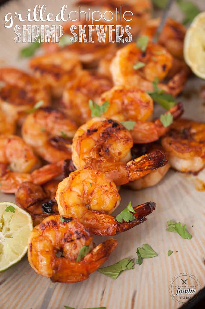 grilled chipotle shrimp skewers