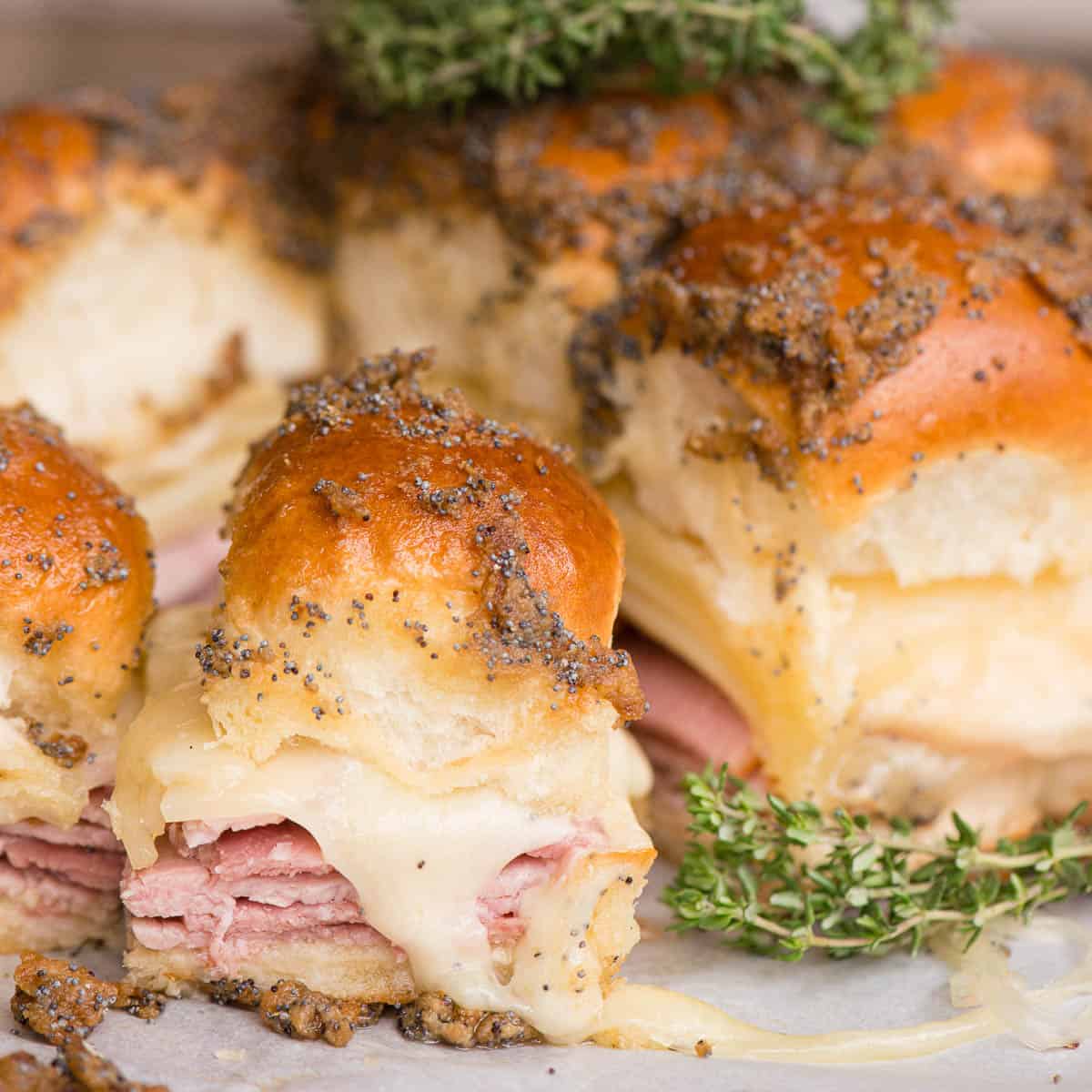 Ham and Cheese Sliders - Self Proclaimed Foodie