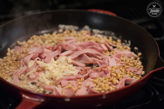 ham in a pan