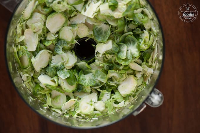 brussel sprouts in a blender