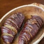 If you love sweet potatoes, you'll love this perfect side dish of soft, tender, and flavorful Hasselback Sweet Potatoes sweetened with a brown sugar crust.