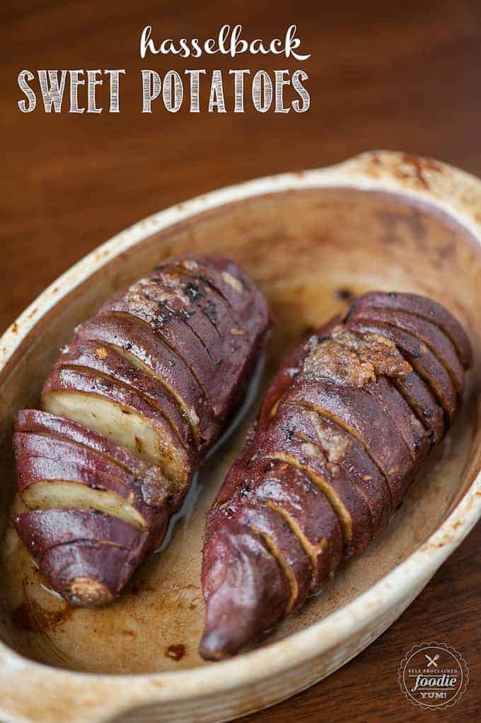 Hasselback Sweet Potatoes | Self Proclaimed Foodie Hasselback Sweet Potatoes | Self Proclaimed Foodie