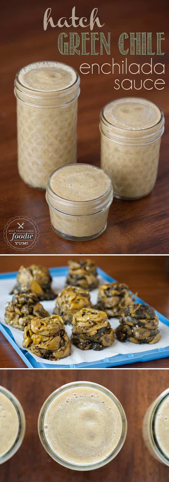 You will love using this New Mexican Hatch Green Chile Enchilada Sauce made from freshly roasted chiles to smother enchiladas, burritos, or eggs.