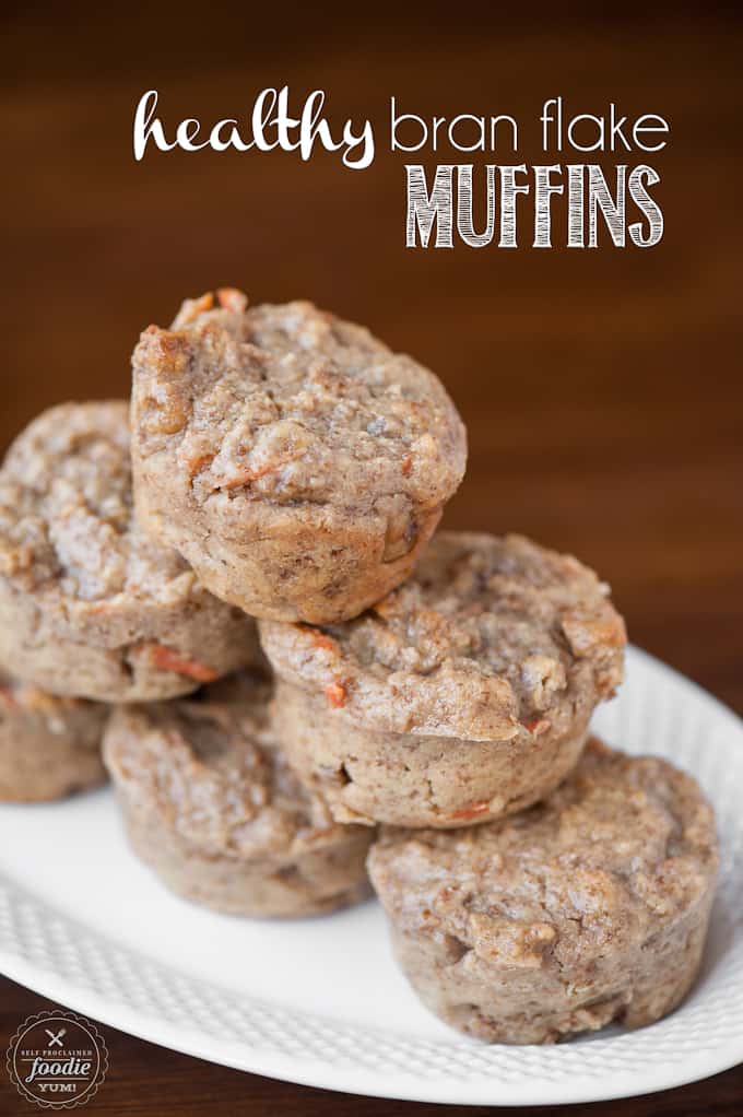 stack of bran carrot muffins