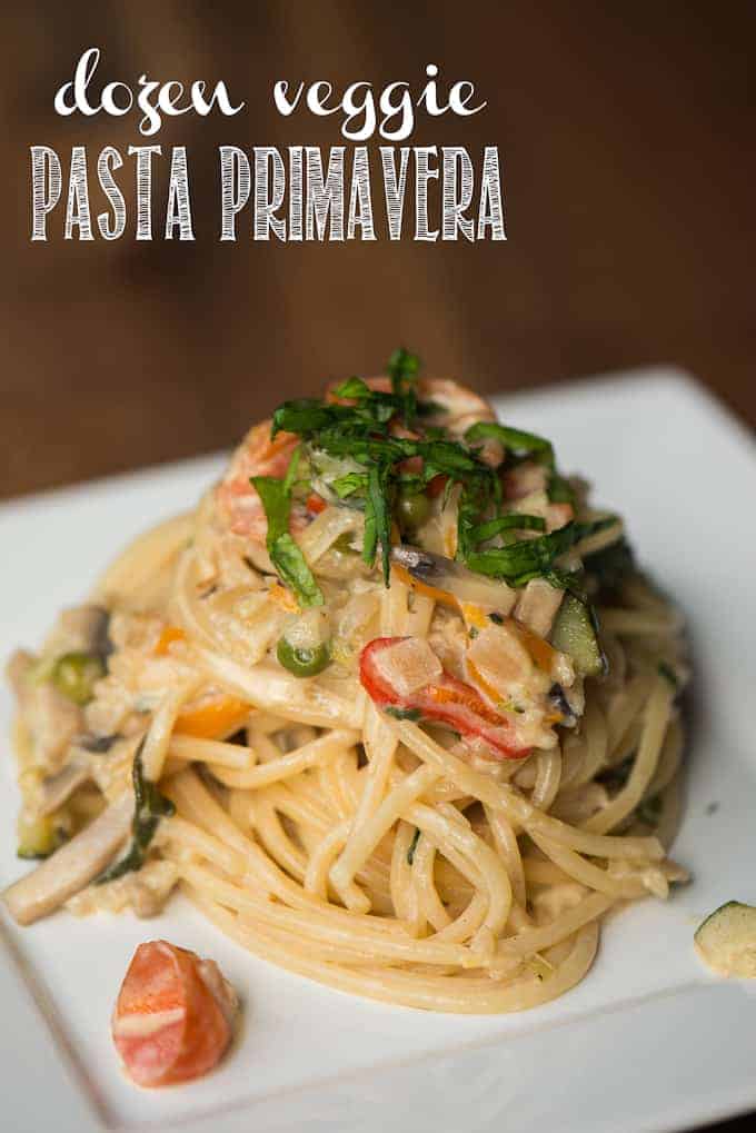 dozen veggie pasta primavera