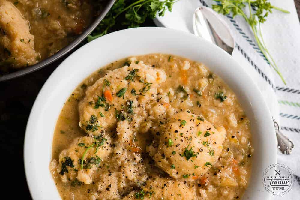 The Best Homemade Chicken and Dumplings - Brown Eyed Baker