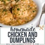 Homemade Chicken and Dumplings recipe