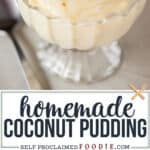 homemade coconut pudding recipe