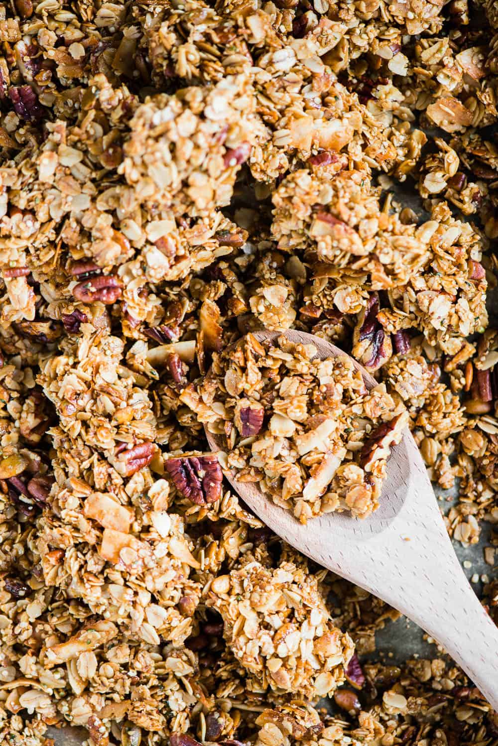 freshly baked granola