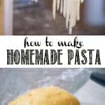 Homemade Pasta is not only fun and easy recipe to make in your own kitchen, but nothing compares to the taste and texture of fresh homemade pasta. Whether you want to knead and cut the dough by hand, or you use a kitchenaid to mix and a roller to flatten and cut, I'll share all of my homemade pasta tips & tricks!