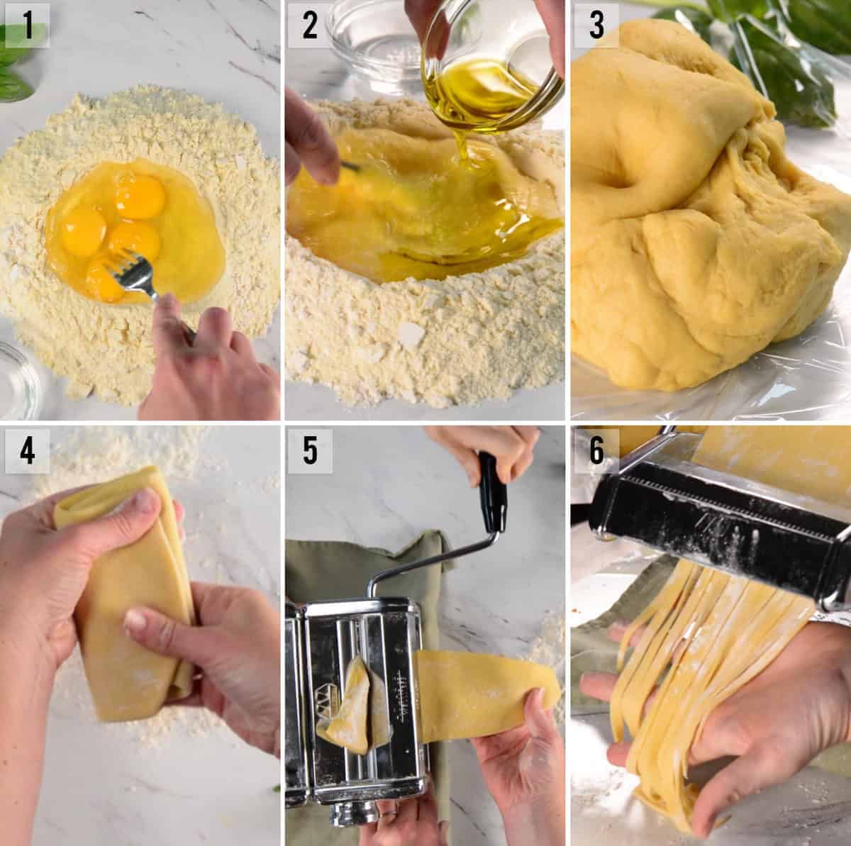 step by step photos of how to make pasta