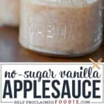 homemade applesauce crockpot recipe with no sugar