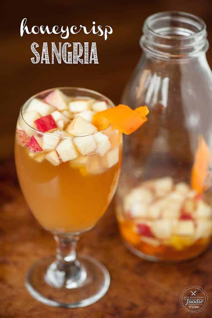 My easy, delicious, and perfect for fall Honeycrisp Sangria is made with the most incredible locally produced apple cinnamon infused vodka and hard cider. 
