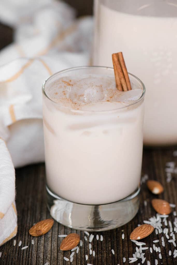 Homemade Horchata Recipe with a cinnamon stick