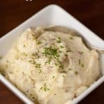 Add a spicy kick to some already delicious buttermilk mashed potatoes and serve up some Horseradish Mashed Potatoes as a perfect side dish for steak.