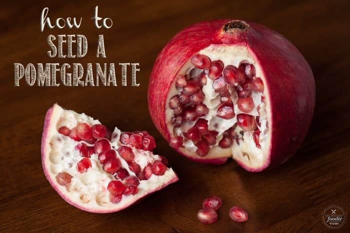 If you've never opened a pomegranate or you already have a method of removing the seeds, you'll want to watch my instructions on How to Seed a Pomegranate.