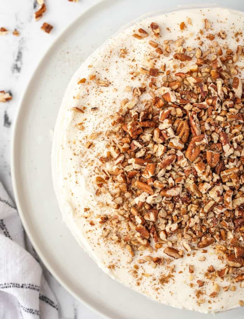 close up of hummingbird cake