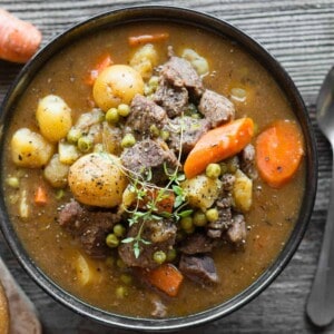 homemade Instant Pot Beef Stew in bowl