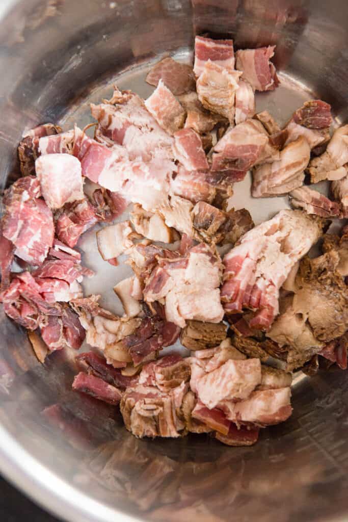 chopped bacon in instant pot