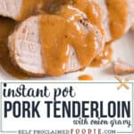 Instant Pot Pork Tenderloin with Onion Gravy