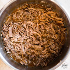 instant pot shredded beef with sauce