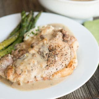 Pressure cooker smothered pork chops