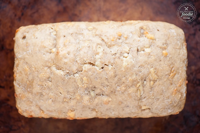 loaf of homemade cheese bread