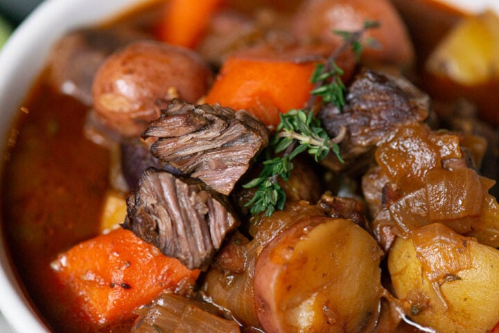 Irish Beef Stew with Guinness (Slow Cooked Stovetop Recipe)