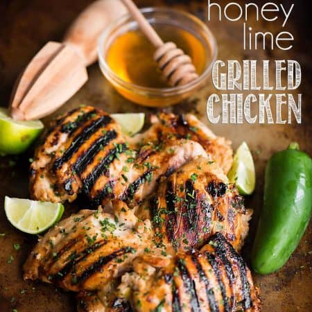 A little bit of sweet, the perfect hint of sour, and the perfect amount of heat make this Jalapeno Honey Lime Grilled Chicken the perfect summer dinner!