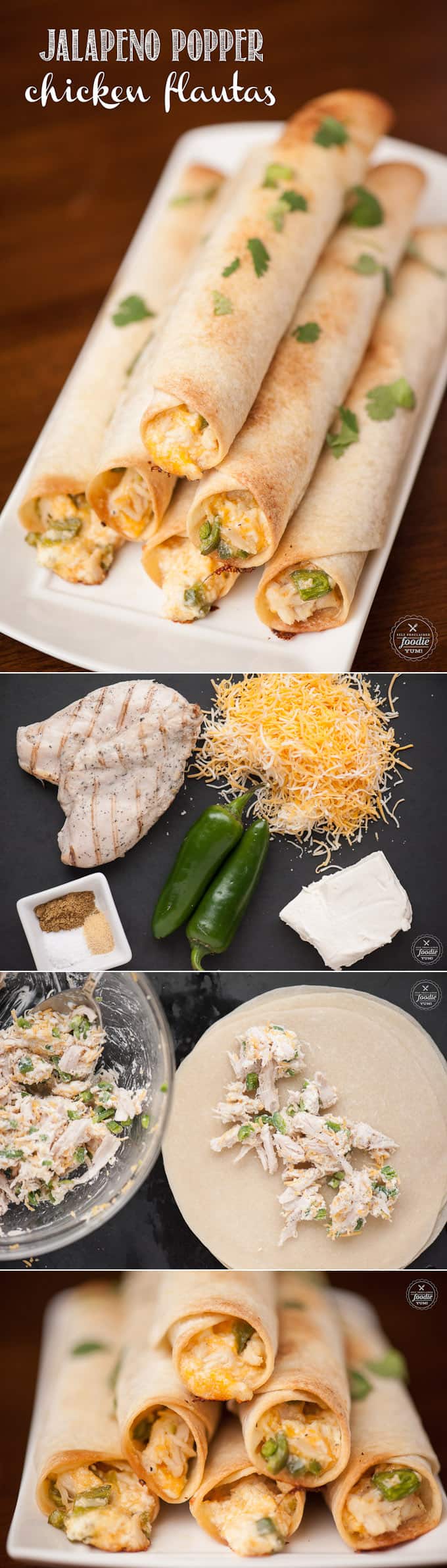 Jalapeno Popper Chicken Flautas Self Proclaimed Foodie