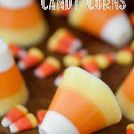 Kid friendly Jiggly Jello Candy Corns are a fun to make Halloween treat that would be a hit at any party. You can also make an adult version with vodka!