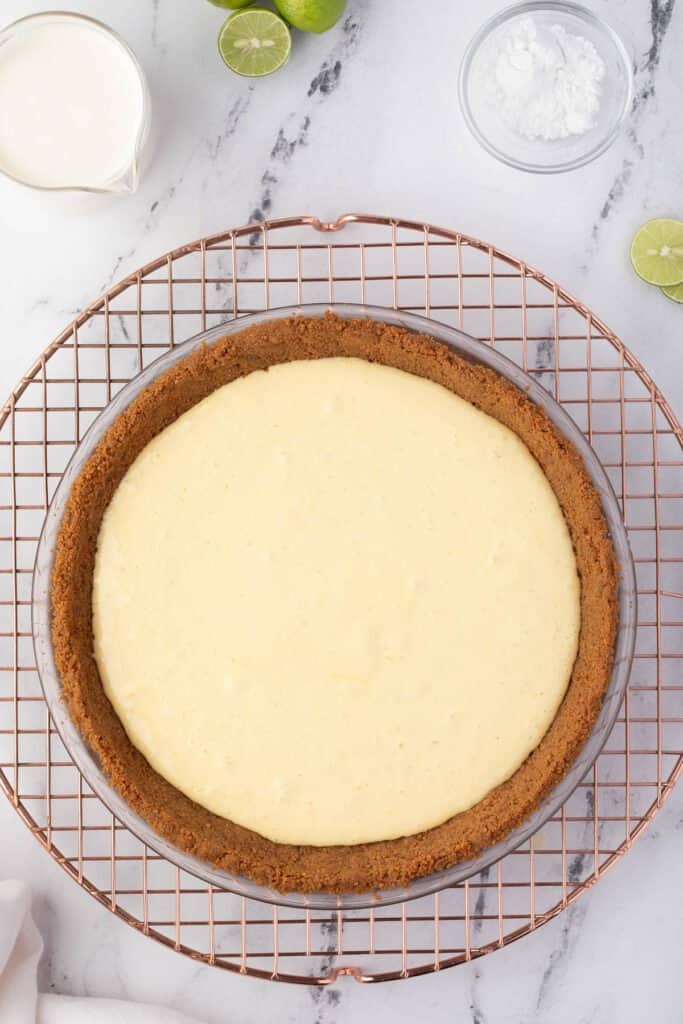 key lime pie before oven