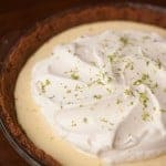 This authentic homemade Key Lime Pie made with a gingersnap crust will deliver the perfect mouthwatering dessert in the form of a slice of heaven.