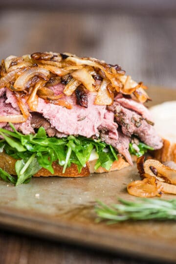 Leftover Prime Rib Sandwich - Self Proclaimed Foodie