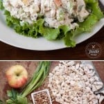 After the holiday, transform your leftover Thanksgiving turkey into this Leftover Turkey Salad made with the yummy fall flavors of fresh apple and pecans.