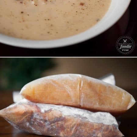 Leftover Turkey & Wild Rice Soup transforms your turkey carcass into the most delicious, rich, tasty feel good soup.