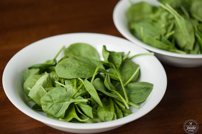 spinach in a bowl