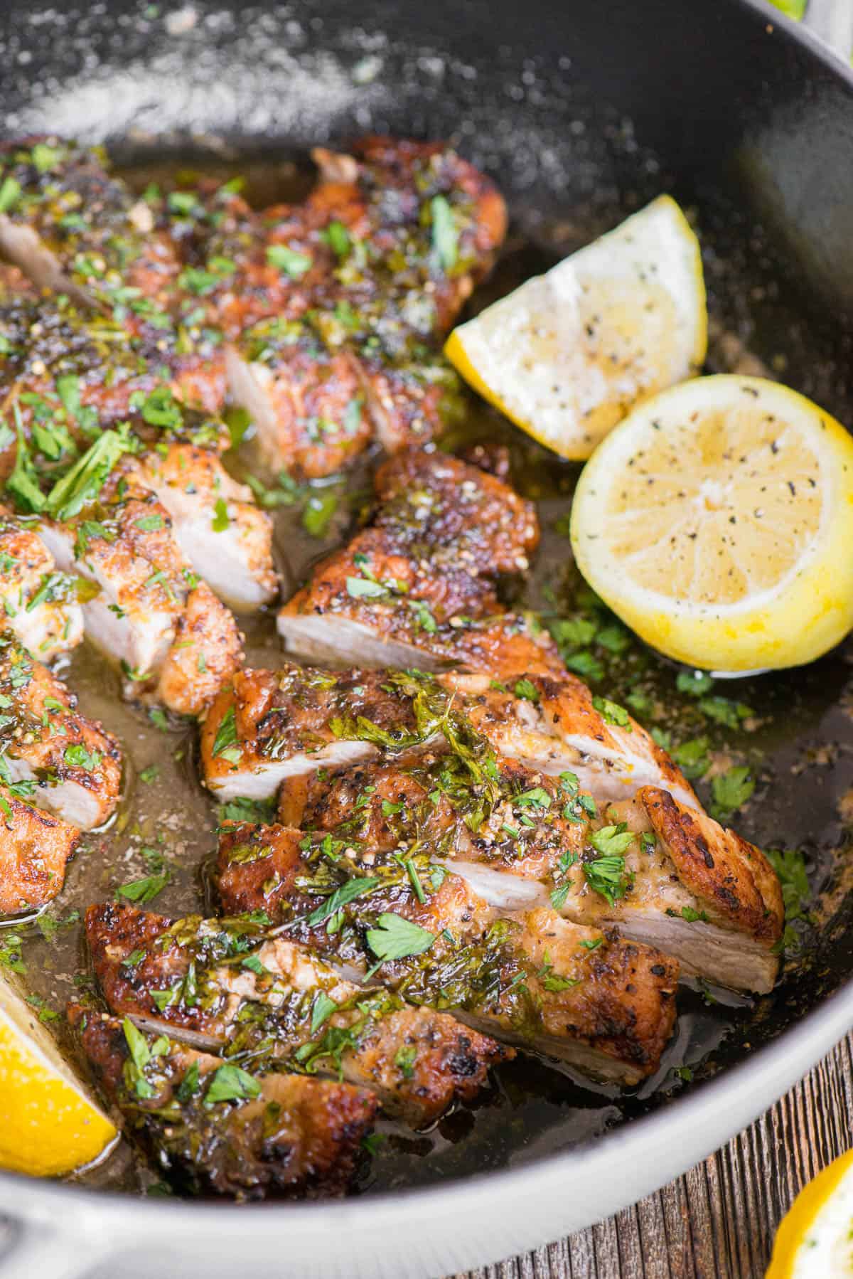 {Easy Pan Seared} Lemon Pepper Chicken - Self Proclaimed Foodie