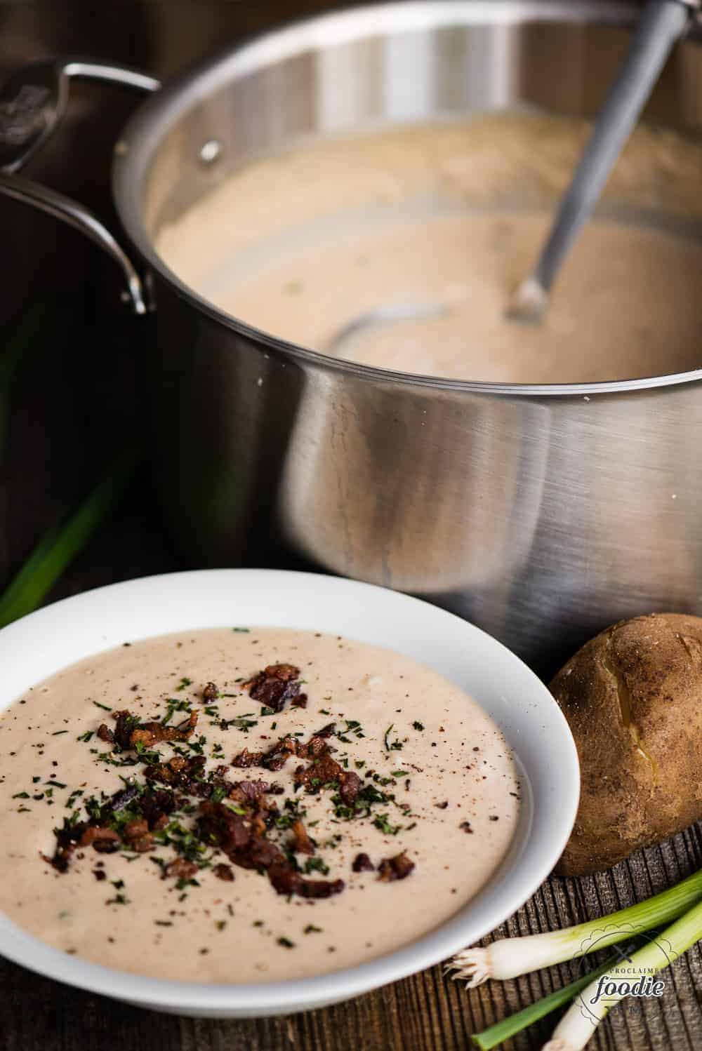 Baked potato soup recipe