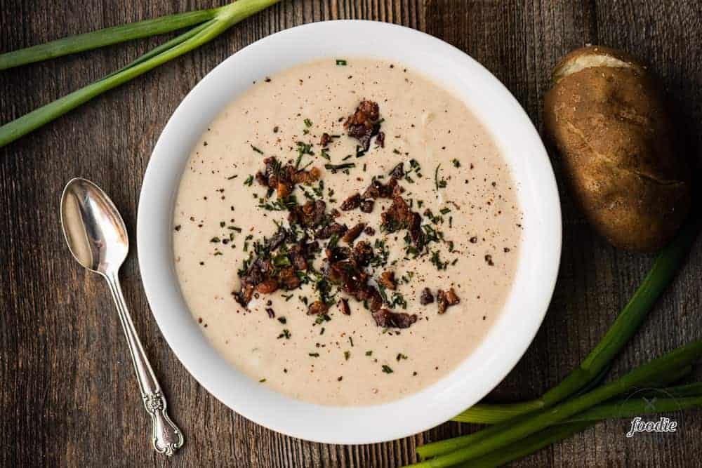 Loaded baked potato soup