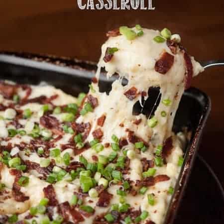 Take your mashed potatoes to the next level by serving this delicious Loaded Cheesy Mashed Potato Casserole as the perfect side dish at your next dinner.