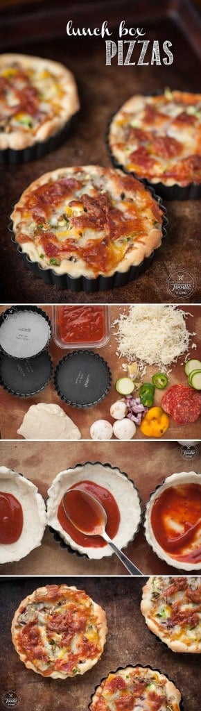 Take a break from the norm and make that midday meal interesting and delicious for both you and your kids with these Lunch Box Pizzas.