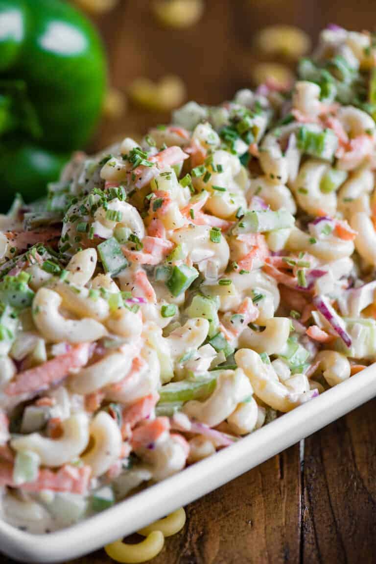 The BEST Homemade Macaroni Salad - Self Proclaimed Foodie