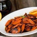 Maple Orange Roasted Carrots, with pure maple syrup, orange, and herbs, are an easy carrot side dish that is perfect for any dinner or holiday feast.