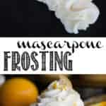 Mascarpone Frosting is simply the very best tasting, easy to make, and perfectly sweet frosting. Just a few simple ingredients whipped together create a lusciously smooth creamy frosting that is so easy to work with. It is stable and holds its shape at room temperature and remains soft when refrigerated.