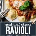 sausage and cheese ravioli