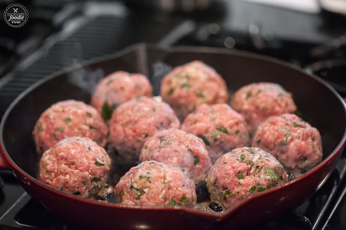 meatballs in a pan