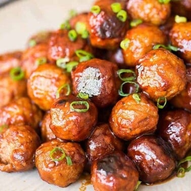 Made with just a few simple ingredients you probably have on hand, Pressure Cooker Cocktail Meatballs are a tasty appetizer that take minutes to prepare!